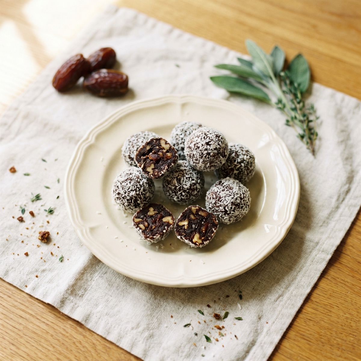 Energy-Balls Dattel-Kakao — glutenfreies Rezept