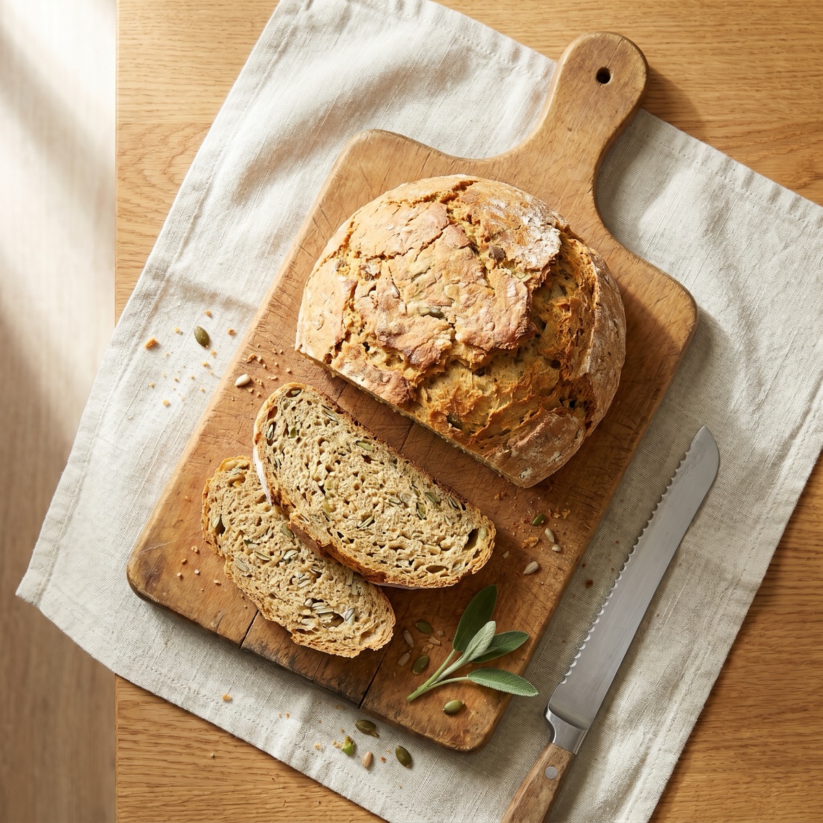 Glutenfreies Bauernbrot — glutenfreies Rezept
