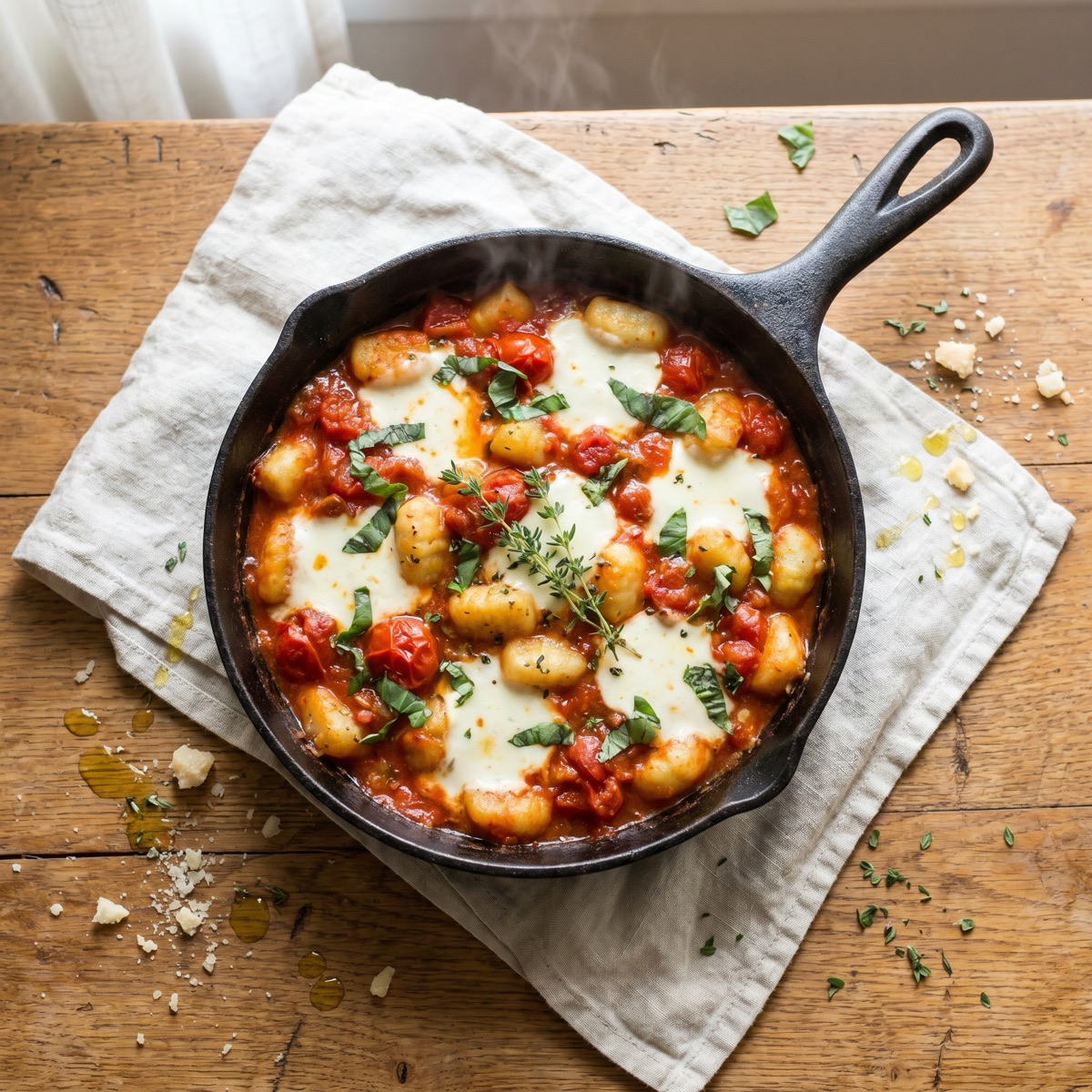 Gnocchi mit Tomate-Mozzarella — glutenfreies Rezept