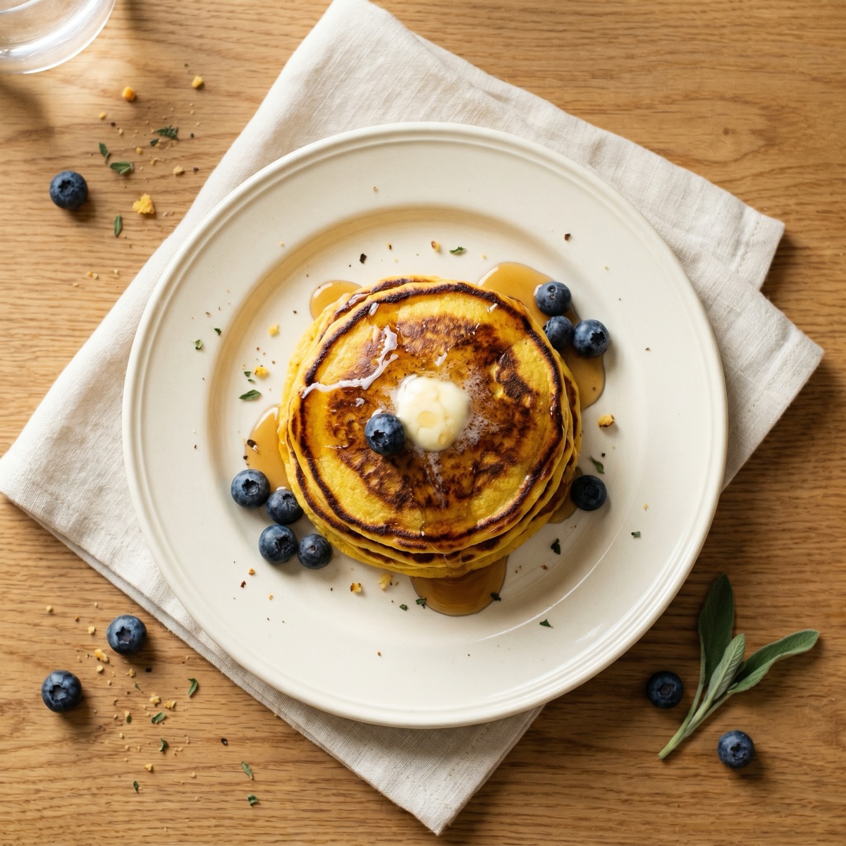 Mais-Pancakes — glutenfreies Rezept
